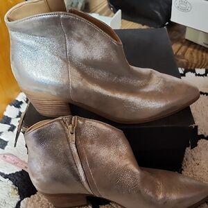 Metallic Ankle Boots